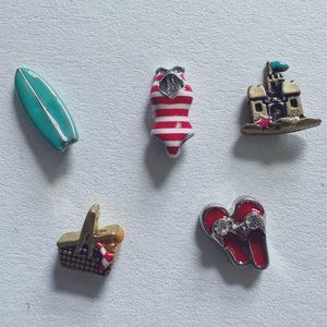 Origami Owl® 5 Summer Beach Time Charms - NWT